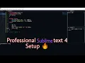 How To Setup Sublime text 4 for competitive programming like a pro Change Sublime Text Theme
