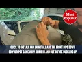 K H Pet Products Bucket Booster Dog Car Seat with Dog Seat Belt for Car