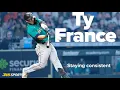 Mariners first baseman Ty France on being a consistent hitter and teammate
