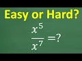 Lagu Don’t Guess — What Is x⁵ ÷ x⁷  Dividing Exponents Explained