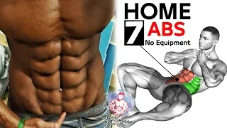 7 تمارين شد البطن كمال الاجسام Abdos Workout Home 