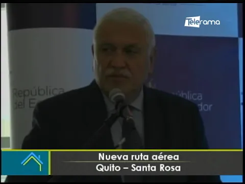 Nueva ruta aérea Quito - Santa Rosa