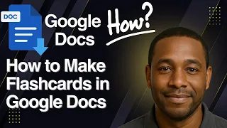 How to Make Flashcards in Google Docs - Easy Study Hack