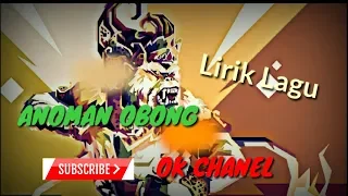 Download ANOMAN OBONG-(Lirik Lagu) MP3