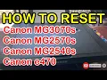 How to Reset Canon PIXMA MG2540S MG2525 MG2522 Printer Easy Fix