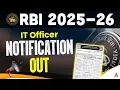 Lagu RBI IT Officer Notification 2025-26 | RBI IT Officer Recruitment 2025 | Vacancy \u0026 Selection Process