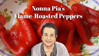 Nonna Pia’s Flame-Roasted Peppers: No Tongs Needed! 🔥🫑🤌
