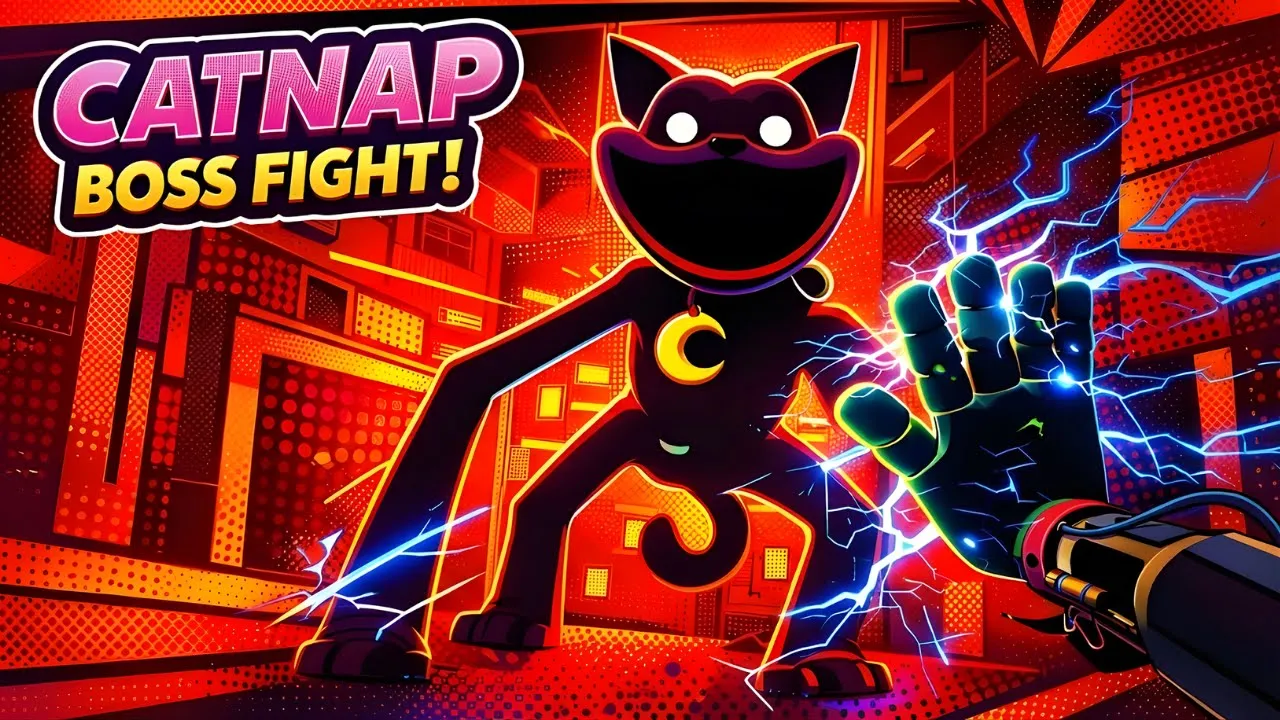 Poppy Playtime Chapter 3 - CatNap Boss Fight (No Commentary)