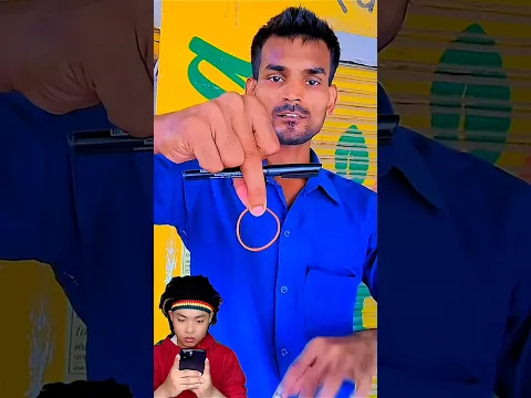 Rubber band magic trick π€π©β¨ , easy pen & rubber band trick reveal , easy tutorial #shorts #tricks