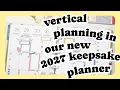 2027 Planner Release - Keepsake Vertical Plan with Me