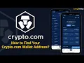 How to Find Your Crypto com Wallet Address Desktop Mobile