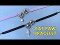 Cat Paw Bracelet Cute Easy Macrame Tutorial for Cat Lovers