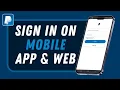 PayPal Login - Sign In PayPal on Mobile App and Web