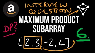 Amazon Interview Question - Maximum Product Subarray