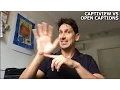 Auslan Alex Jones - CaptiView vs Open Captions at the movies