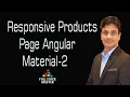 Responsive Products Page e-Commerce Angular Material 2