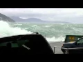 Massive waves crash onto cars trigger alarms on Washington State Ferry