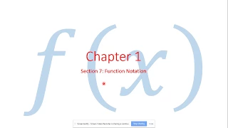 1 7 Function Notation