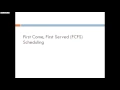 Scheduling Basics