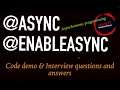 Asynchronous Programming Async EnableAsync Multithreading Spring framework