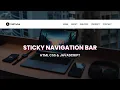 How To Make Sticky Navigation Bar Sticky Menu On Website Using HTML CSS JavaScript