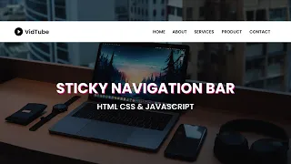 How To Make Sticky Navigation Bar Sticky Menu On Website Using HTML CSS JavaScript