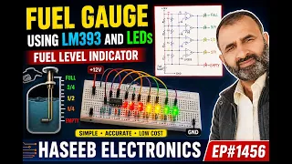 fuel gauge circuit using lm339 u0026 8 leds 12v fuel level indicator circuit ep 1456