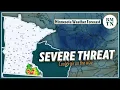 Severe threat south and east of the Twin Cities Monday streak of 90s finally ends