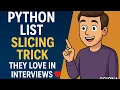 Python List Slicing Trick Can you reverse this in Python