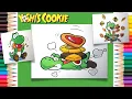 Coloring Yoshi - Mario Coloring Pages Labolina Coloring TV