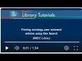 Finding sociology peer reviewed articles using One Search at BMCC Library 1 min 33 sec