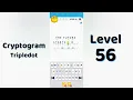 Cryptogram Tripledo Level 56 Solutions Logic Puzzle Game Mini Boss