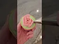 Simple Frosting Rose Flowers In Seconds! 🌹 #shorts #food #decorating #baking #satisfying #yummy