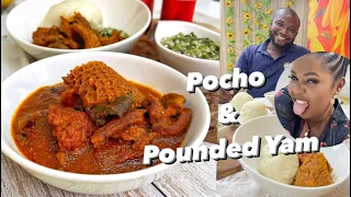 how to make pocho and pounded yam benue recipe you will love youtubeblack nigeriansoup