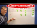 Classify Numbers Natural Whole Integers Rational Irrational Real in 2 minutes