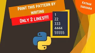 Print half-pyramid in python with 2 lines Python tutorial Tricky Questions Q-1