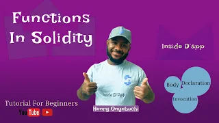 Function Declaration in Solidity Tutorial