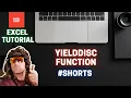 YIELDDISC Function Microsoft Excel Tutorial