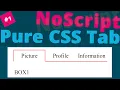 Tabs Using HTML and CSS Pure CSS Tabs - HTML CSS Tabs Tabs Without JavaScript UjjwalTips
