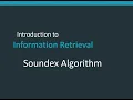 Soundex Algorithm