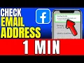 How To Check Email Address On Facebook 2026 Fast And Easy