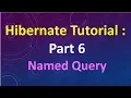 Hibernate Tutorial Part 6 Named Query