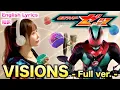 Lagu 【Full ver.】仮面ライダーゼッツ「VISIONS／NAQT VANE」Eng / 和訳 Cover by ひろみちゃんねる - 歌ってみた -