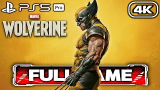 MARVEL'S WOLVERINE Gameplay Walkthrough FULL GAME (PS5 PRO 4K 60FPS) No Commentary