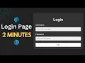 How to create Login Page with ChatGPT HTML CSS and