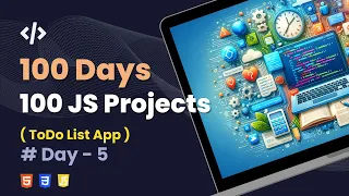 Day 5 Build a Todo List App Using JavaScript HTML and CSS - Fun Beginner Project