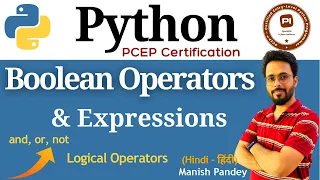 16 Boolean Operators Boolean Expressions Python PCEP Certification PCEP-30-02