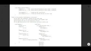 java notes reading Topic is Constructor overloading and chining
