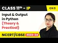 Class 11 Informatics Practices Chapter 3 Input Output in Python - Brief Overview of Python C