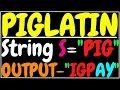 piglatin word in string java ICSE X class 10 Semester 2 computer applications PIG LATIN